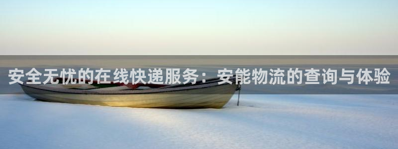 多多28电子：安全无忧的在线快递服务：安能物流的查询与体验